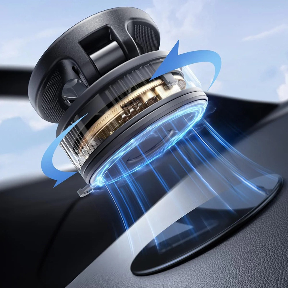 Suport Auto Magnetic Ugreen MagSafe Ventuza Reglabil Black [4]