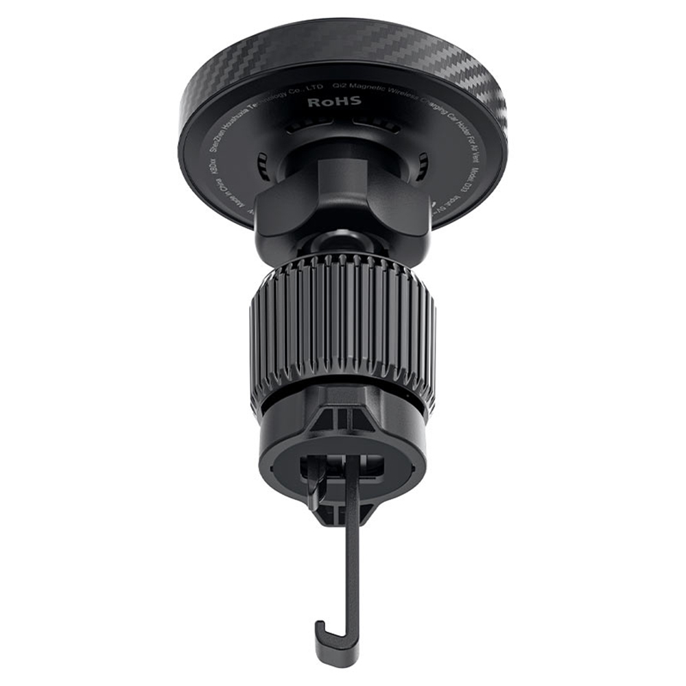 Suport Auto Wireless pentru Telefon, LED Ambient Light, Qi2, 15W - Acefast (D33) - Black [4]