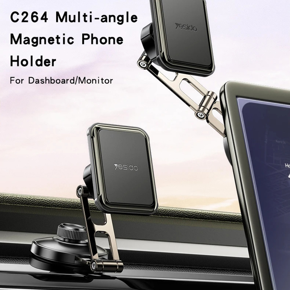 Suport Auto Magnetic Yesido Ventuza 6 Magneti [2]