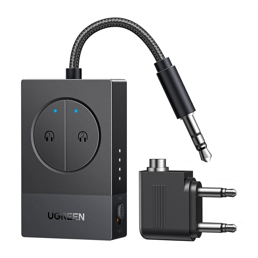 Transmitator Audio, Bluetooth 5.3, Type-C, Jack 3.5mm - Ugreen BT305 - Black [1]