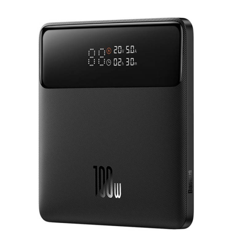 Incarcatoare - Acumulator Extern 2xUSB, 2xUSB-C, 20000mAh + Cablu USB-C - Baseus (PPBL000301) - Black
