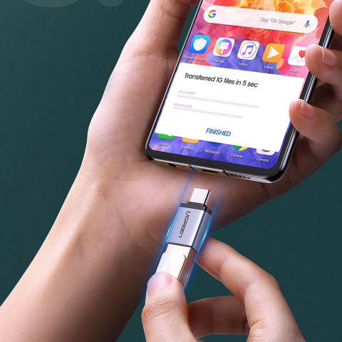 Adaptor USB-C la USB 3.0 Ugreen US270 5Gbps OTG Gray [3]