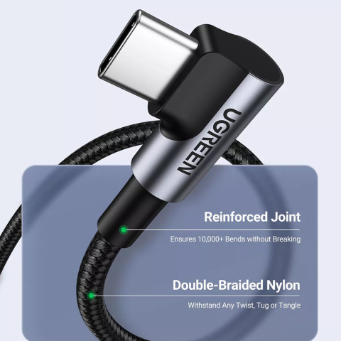 Cablu Ugreen USB-C 100W Mufa L 1m Fast Charge [3]