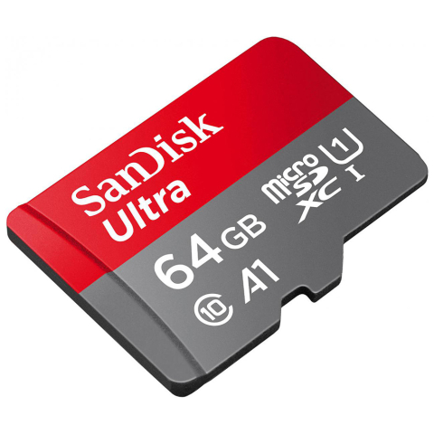 Card de Memorie, 64GB, MicroSDXC - SanDisk (SDSQUAB-064G-GN6MA) - Red / Grey [2]