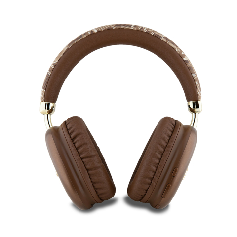 Casti Bluetooth Over-ear Headset, 400mAh - Guess GCUBE Metallic Script Logo (GUBHK1GCTCSW) - Brown [2]