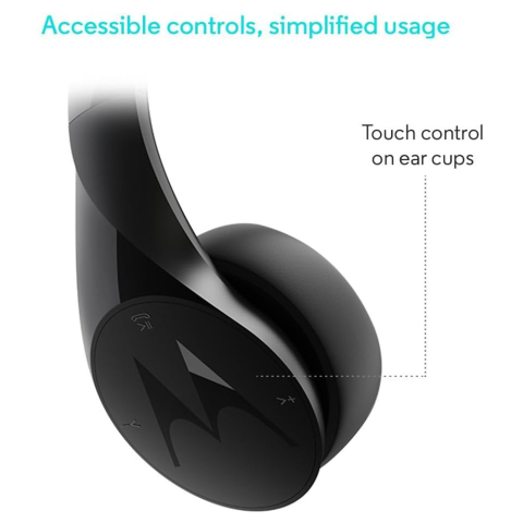 Casti Bluetooth Wireless On-ear, Alexa, Siri, Foldable - Motorola Sound Moto (XT500) - Black [3]