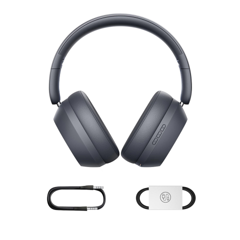 Casti On-Ear, Sound Isolation, Bluetooth 5.3, Foldable, Bass 35 Max, Type-C - Baseus Bass 35 Max (A00070800821-00) - Twilight Grey [5]