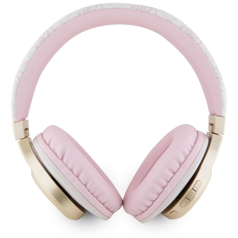 Casti Over-ear, Micro USB, Bluetooth 5.3, 300mAh, IPX4, 40mm - Guess 4G Script (GUBH604GEMP) - Pink [1]