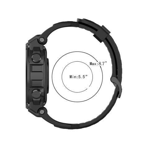 Curea pentru Amazfit T-Rex / T-Rex Pro - Techsuit Watchband (W067) - Black [5]