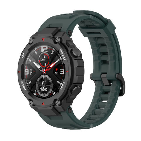 Accesorii SmartWatch - Curea pentru Amazfit T-Rex / T-Rex Pro - Techsuit Watchband (W067) - Dark Green