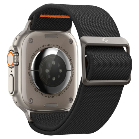 Curea pentru Apple Watch 1/2/3/4/5/6/7/8/9/10/SE/SE 2/Ultra/Ultra 2 (42/44/45/46/49mm) - Spigen Fit Lite Ultra - Black [1]