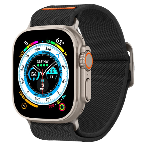 Accesorii SmartWatch - Curea pentru Apple Watch 1/2/3/4/5/6/7/8/9/10/SE/SE 2/Ultra/Ultra 2 (42/44/45/46/49mm) - Spigen Fit Lite Ultra - Black