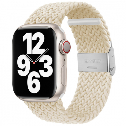 Accesorii SmartWatch - Curea pentru Apple Watch 1/2/3/4/5/6/7/8/9/10/SE/SE 2/Ultra/Ultra 2 (42/44/45/46/49mm) - Techsuit Watchband - Star Light