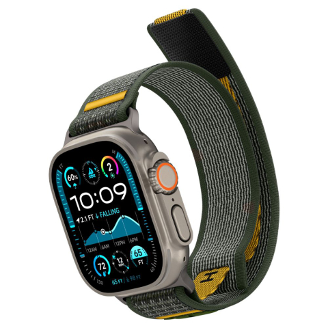 Curea pentru Apple Watch 6  / 7 / 8 / 9 / 10 / SE / SE 2 / Ultra / Ultra 2 (44/45/46/49mm) - Spigen Athlex Air - Active Green [5]