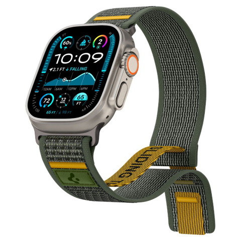 Curea pentru Apple Watch 6  / 7 / 8 / 9 / 10 / SE / SE 2 / Ultra / Ultra 2 (44/45/46/49mm) - Spigen Athlex Air - Active Green [2]