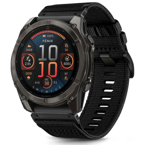 Curele SmartWatch - Curea pentru Garmin Fenix 3/3 HR/5X/5X Plus/6X/6X Pro/7X/7X Pro Solar - Techsuit Watchband QuickFit 26mm (W070) - Obsidian Black