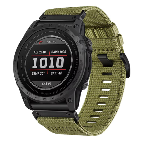 Curele SmartWatch - Curea pentru Garmin Fenix 5/5 Plus 6/6 Pro/7/Forerunner 935/945/Approach S60 - Techsuit Watchband QuickFit 22mm (W070) - Green Dew