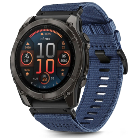Curele SmartWatch - Curea pentru Garmin Fenix 5/5 Plus 6/6 Pro/7/Forerunner 935/945/Approach S60 - Techsuit Watchband QuickFit 22mm (W070) - Nightshade Blue