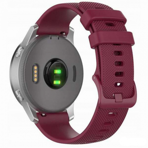 Curea pentru Samsung Galaxy Watch 4/5/Active 2, Huawei Watch GT 3 (42mm)/GT 3 Pro (43mm) - Techsuit Watchband 20mm - Burgundy [1]