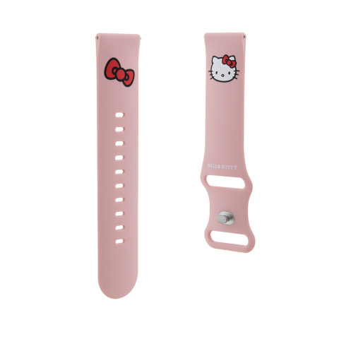 Curea pentru Samsung Watch (46mm)/Watch 3, Huawei Watch GT 2/GT 3 (46mm) - Hello Kitty Strap Silicone Kitty Head (HKUWLSCHBLP) - Pink [2]