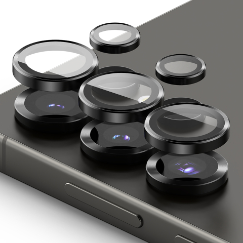 Folii telefoane - Folie Camera pentru Samsung Galaxy S25 Ultra - Ringke Camera Lens Frame Glass - Black