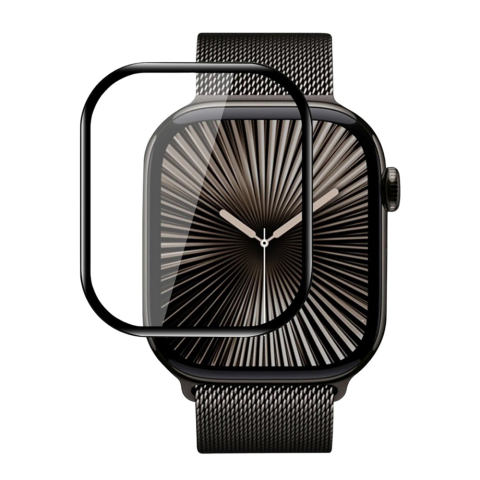 Folii SmartWatch - Folie pentru Apple Watch 10 46mm cu Aplicator - Blueo High Molecule Screen Protector - Black