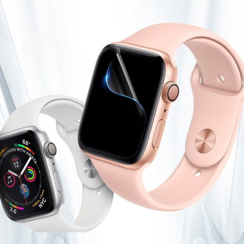 Folie pentru Apple Watch 4 / 5 / 6 / SE / SE 2 / 7 / 8 / 9 (40mm / 41mm) (set 3) - Spigen Neo Flex - Clear [2]