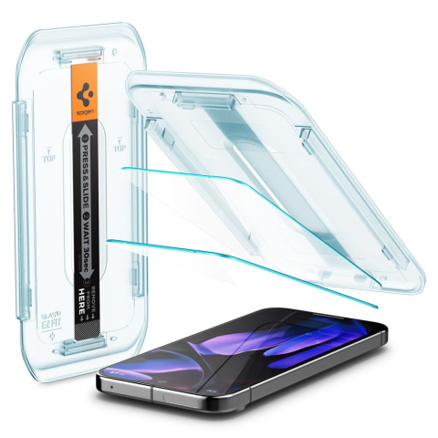 Folie pentru Google Pixel 9 / 9 Pro (set 2) - Spigen Glas.tR EZ FIT - Clear [4]