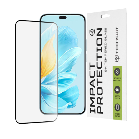 Huse & Folii Telefoane - Folie pentru Honor 200 Lite - Techsuit 111D Full Cover / Full Glue Glass - Black
