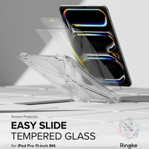 Folie pentru iPad Pro 11 (2024) - Ringke Easy Slide Tempered Glass - Clear [1]