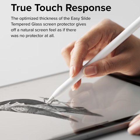 Folie pentru iPad Pro 11 (2024) - Ringke Easy Slide Tempered Glass - Clear [4]