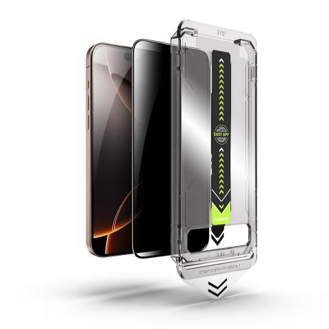 Folie pentru iPhone 17 Pro Max - Techsuit TitanGlass FullCover - Privacy [1]
