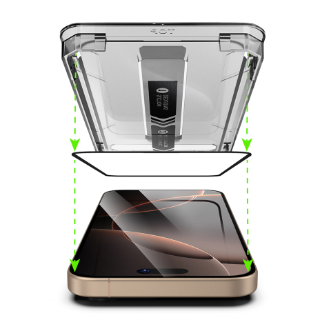 Folie pentru iPhone 17 Pro Max - Techsuit TitanGlass FullCover - Privacy [4]