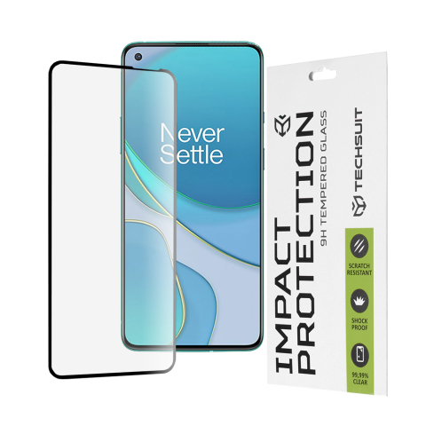Huse & Folii Telefoane - Folie pentru OnePlus 8T - Techsuit 111D Full Cover / Full Glue Glass - Black