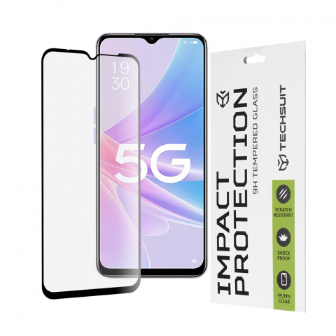 Folii telefoane - Folie pentru Oppo A58 5G / A78 5G - Techsuit 111D Full Cover / Full Glue Glass