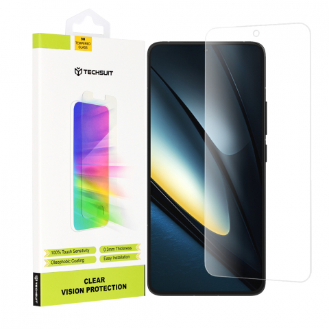 Folii telefoane - Folie pentru Xiaomi Poco F6 Pro - Techsuit Clear Vision Glass
