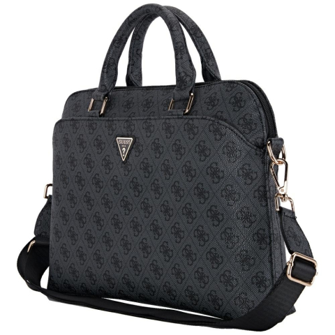 Accesorii Tablete & Laptopuri - Geanta pentru Laptop 15", Unisex, Ajustabila - Guess 4G Triangle Logo (GUCB15P4DPTK) - Black