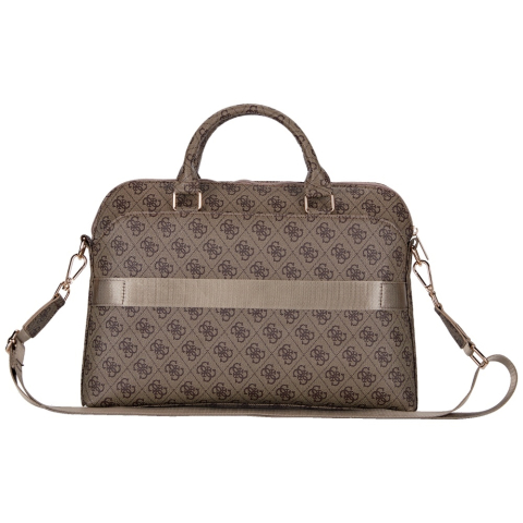 Geanta pentru Laptop 15", Unisex, Ajustabila - Guess 4G Triangle Logo (GUCB15P4DPTW) - Brown [2]