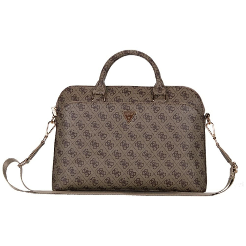 Geanta pentru Laptop 15", Unisex, Ajustabila - Guess 4G Triangle Logo (GUCB15P4DPTW) - Brown [1]