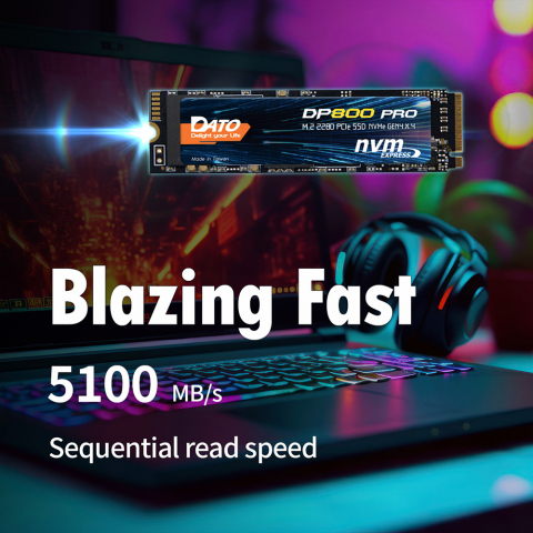 Hard SSD Intern PCIe Gen4x4 1TB, 5100MB/s - Dato DP800 PRO [3]