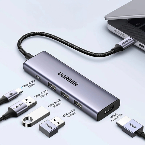 Hub USB-C Ugreen 5 Porturi HDMI 4K PD 100W [6]
