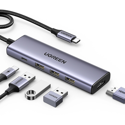 Hub-uri - Hub USB-C Ugreen 5 Porturi HDMI 4K PD 100W