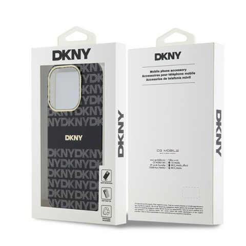 Husa iPhone 15 Pro - DKNY IML Mono & Stripe MagSafe  - Black [7]