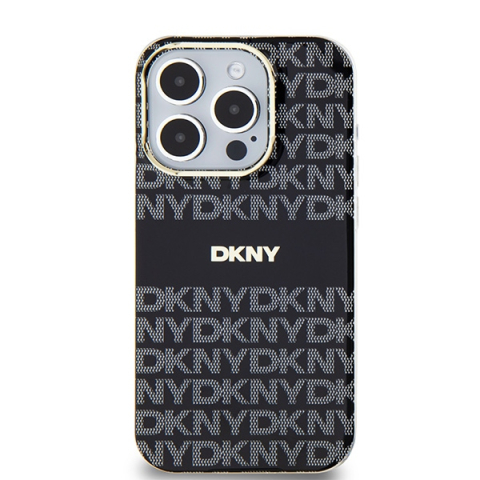 Husa iPhone 15 Pro - DKNY IML Mono & Stripe MagSafe  - Black [6]