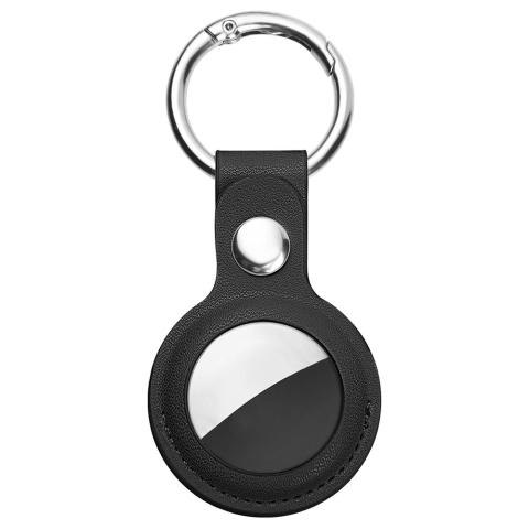 Gadgets - Husa pentru AirTag - Techsuit Secure Leather Holder (SLH1) - Black