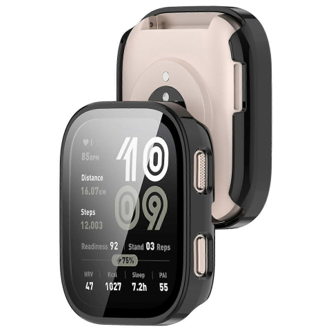Husa pentru Amazfit Bip 6 + Folie - Techsuit Defense360 Pro - Black [2]