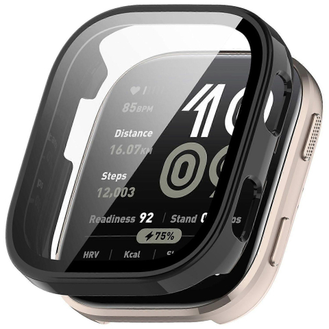 Accesorii SmartWatch - Husa pentru Amazfit Bip 6 + Folie - Techsuit Defense360 Pro - Black