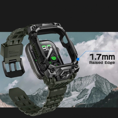 Husa pentru Apple Watch 10 46mm + Curea - Supcase Unicorn Beetle Ore Pro Version - Guldan [4]