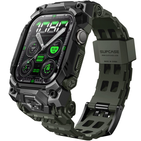 Accesorii SmartWatch - Husa pentru Apple Watch 10 46mm + Curea - Supcase Unicorn Beetle Ore Pro Version - Guldan