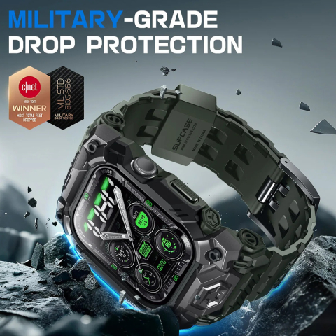 Husa pentru Apple Watch 10 46mm + Curea - Supcase Unicorn Beetle Ore Pro Version - Guldan [2]